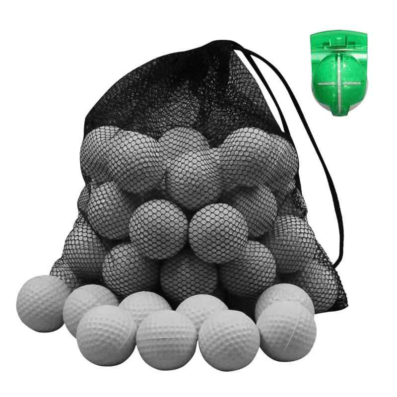 Scott Edward泡練習スポンジゴルフ、ゴルフクリップ付き、柔軟で弾力性があり、軽量、飛行制限、室内外の完璧な選択、カラーゴルフトレーニング補助ボール