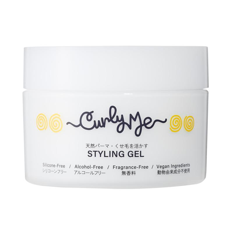 Curly Me(カーリーミー) ヘアースタイリングジェル 無香料｜くせ毛を活かす｜天パ パーマ カーリーヘア用 (180gジャー)