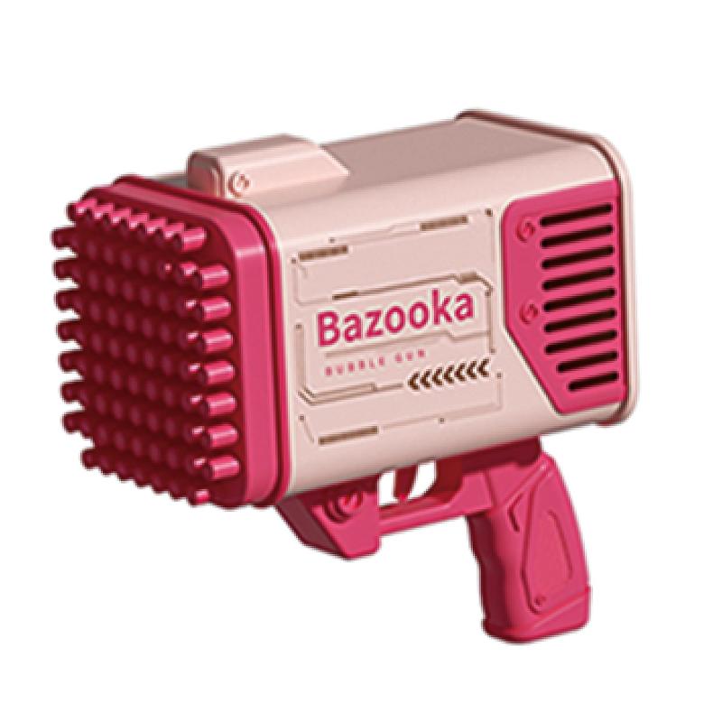 Bazooka 電動シャボン玉バブルガン 77穴 LEDライト搭載 USB充電式 長距離発射 数千個のシャボン玉 一度に噴出 軽量設計 安全素材使用 誕生日プレゼントに最適 結婚式・ピクニック・キャンプ・