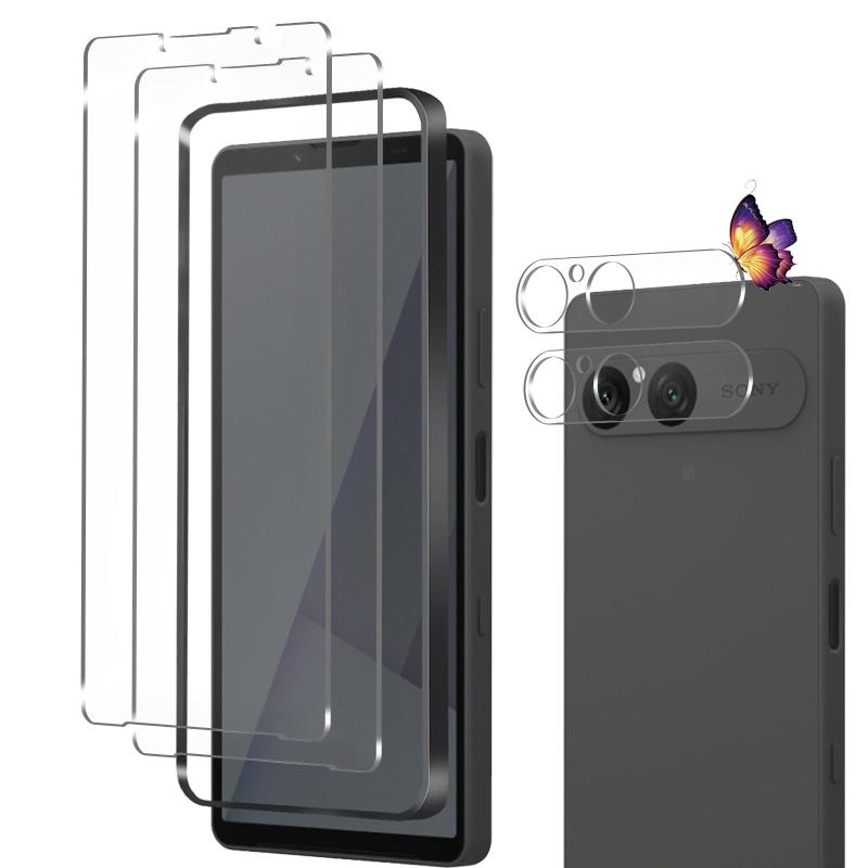 xperia 10 vii ���饹�ݸ�ե�����2���+�����ե�����2��) xperia 10 vii �ե���� ��󥿥å�Ž�դ�/��ˢ���� �������ڥꥢ1...