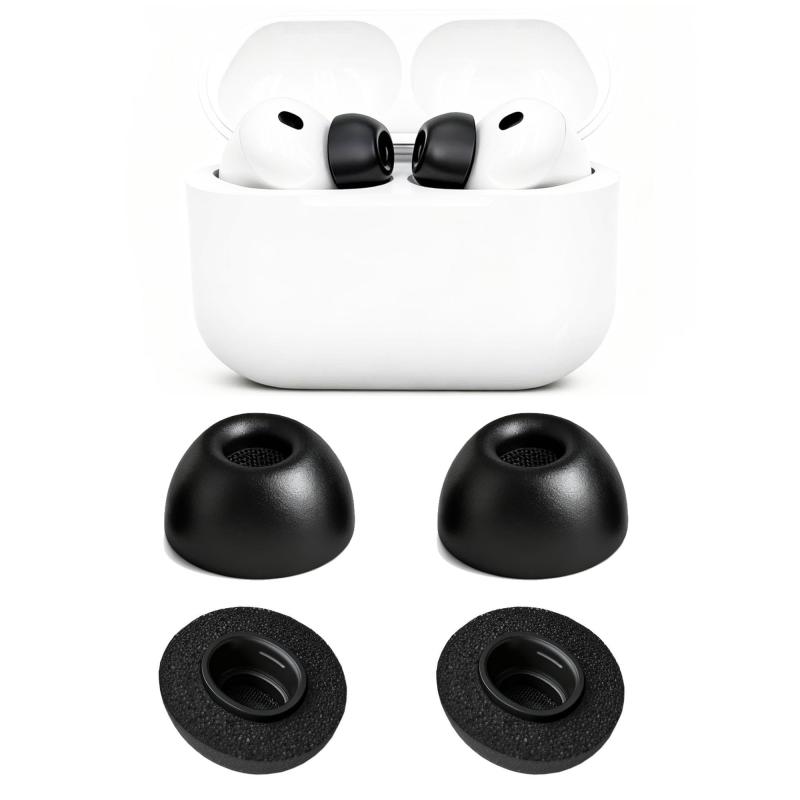 VSuRing Airpods Pro 3 用 イヤーピース 低反発 ウレタン製 4個 ノイズ低減 音質向...