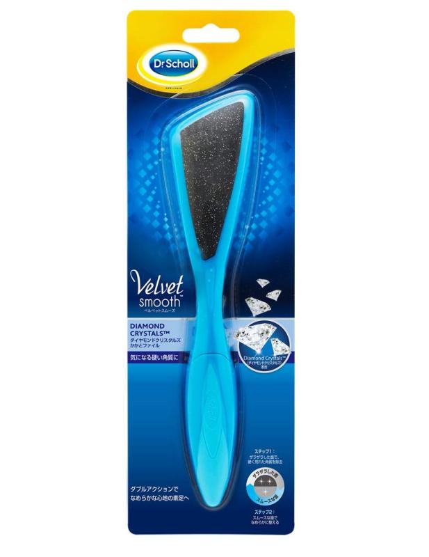 Dr. Scholl かかと 角質 やすり ベルベットスムーズ ダイヤモンドクリスタルズ かかとファイル
