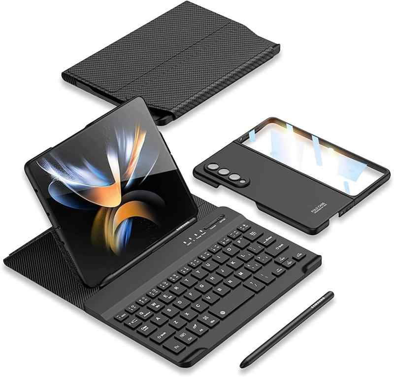 LOVE XIAO 適用 galaxy Z Fold7 Bluetooth キーボード ケース Sぺン収納 セット