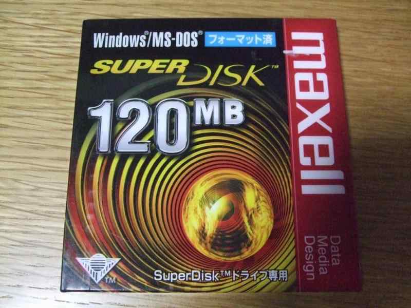 SUPERDISKドライブ用120MBメディア maxell SD120.WIN.B1P