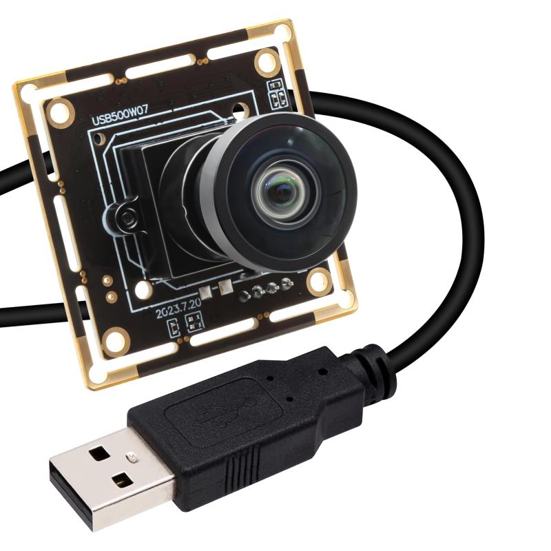 SVPRO 5MP USBカメラ - 1944P 30FPS コンピュータービジョンカメラ 120広角レンズと1/2.8フィート CMOS IMX335センサー、PC&Raspberry Pi用UVCウェブカメラボード