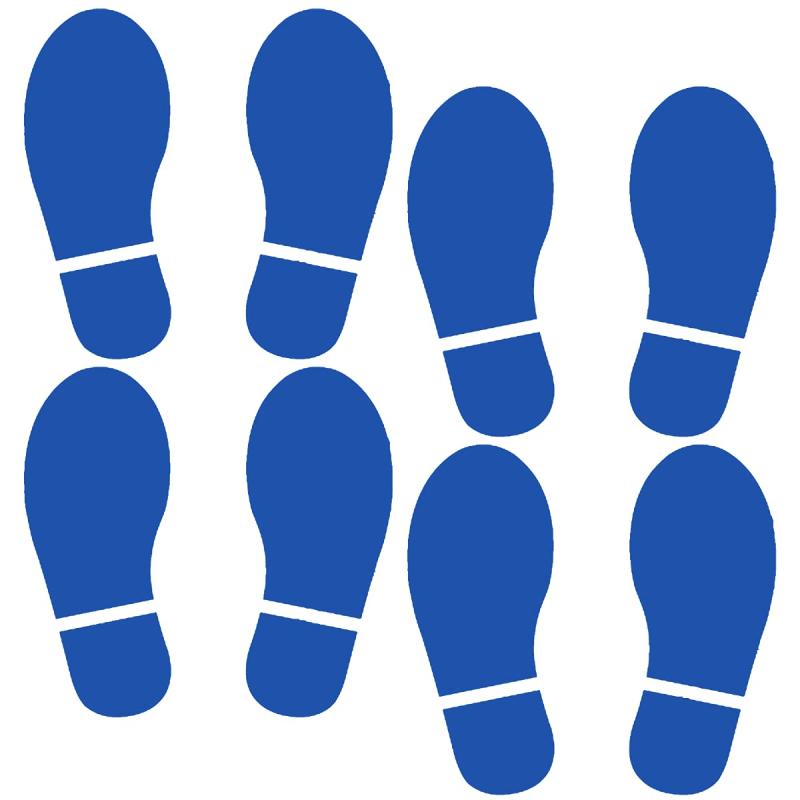 elrinrin ステッカー 足跡 足型 フットプリント 床ステッカー 案内ステッカー シール 階段 シルエット 靴跡 靴型 一旦停止