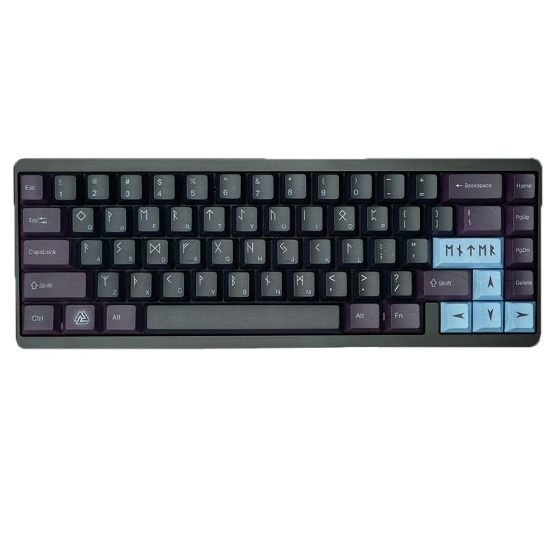 Mechkeys VARMILO Muse65 有線キーボード、磁気スイッチ付き、0.02MM までの高速トリガー、完全 CNC メタルケースと UV ミラーガラスバックプレートを備えた FPS プレーヤー向けゲーミングキーボード