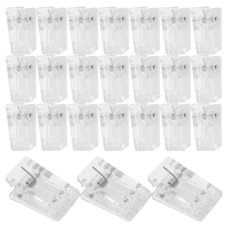 DOITOOL クリアクリップ ミニ 粘着クリップ DIY 50個セット プラスチック 粘着 透明 固定クリップ 文房具 アイドル オフィス 写真 装飾 学生 事務用品 工芸品用