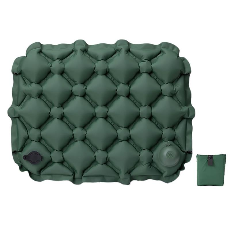 [シダーエイト] 【ポンプで膨らむ】エアクッション 1人用 レジャーシート アウトドア スポーツ観戦 飛行機 夜行バス インフレータブル コンパクト 携帯 座布団