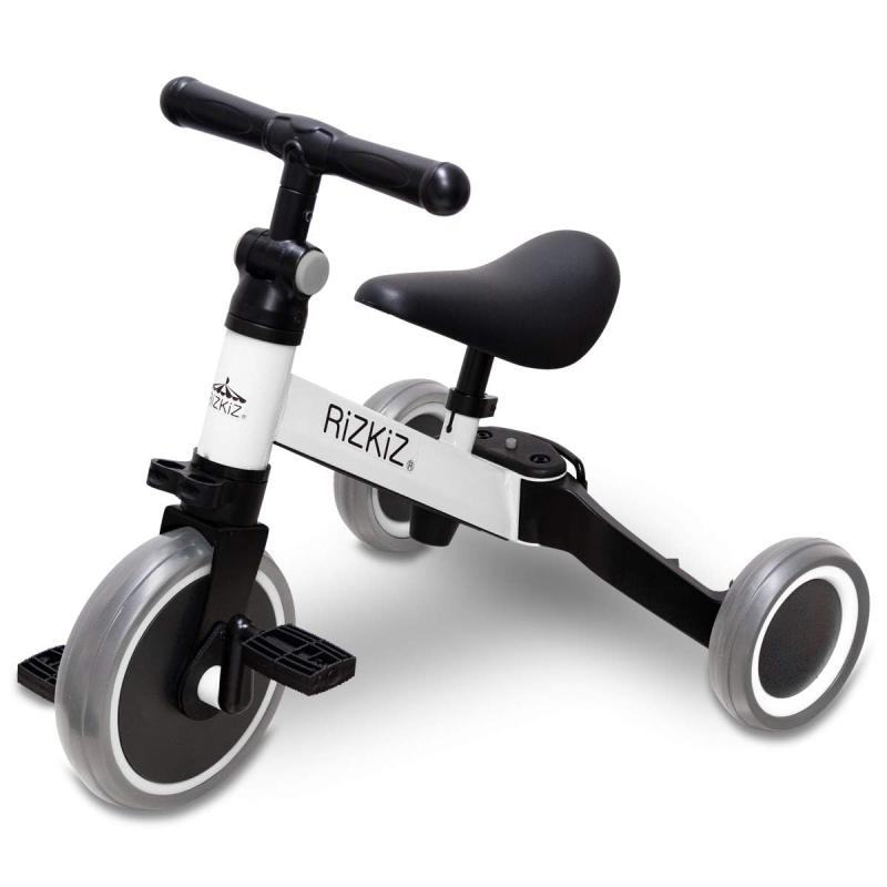 RiZKiZ 3in1 折りたたみ三輪車 二輪車 3WAY 1歳から5歳まで 足蹴り ハンドル サドル 調整可能 空気入れ不要