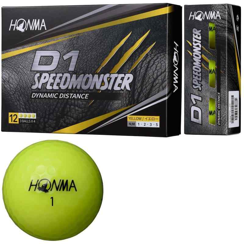 本間ゴルフ HONMA ボール D1 スピードモンスター ボール 3ダースセット 3ダース(36個入り)