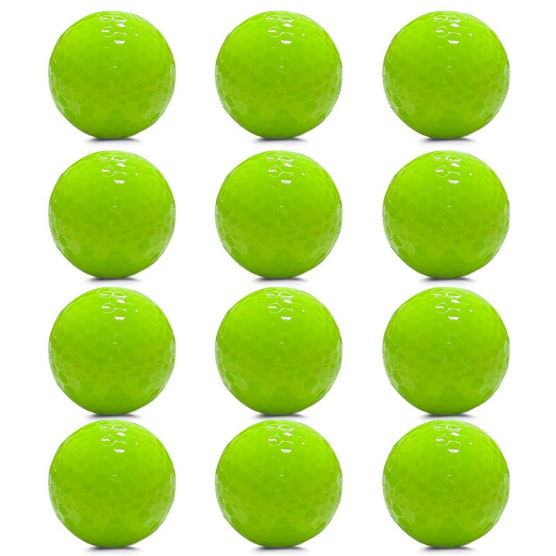 ゴルフボール目立つ カラーgolf ball 2ピース構造 両立する飛距離&高反発 ごるふぼーる