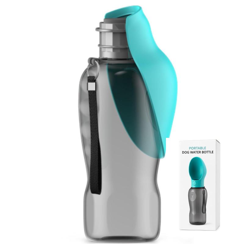 【大容量800ml】大型犬散歩用水飲みボトル 800ml 片手で簡単給水・漏れ防止 おしゃれで持ち運びやすい 給水器 散歩 アウトドア ドライブ用 ペット給水ボトル 多頭飼いにも ピンク