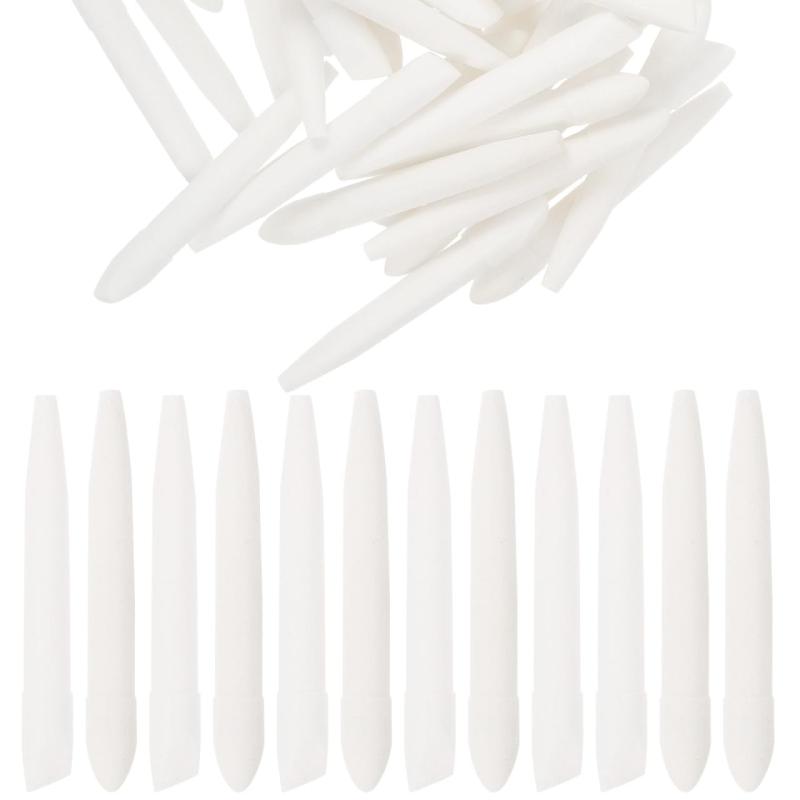 KALLORY マーカーペン先 ペイントマーカー交換部品 詰め替え可能なペイントペン ペイント先 ポータブル マーキング 先 交換用先 油絵の先 ナイロン 白い