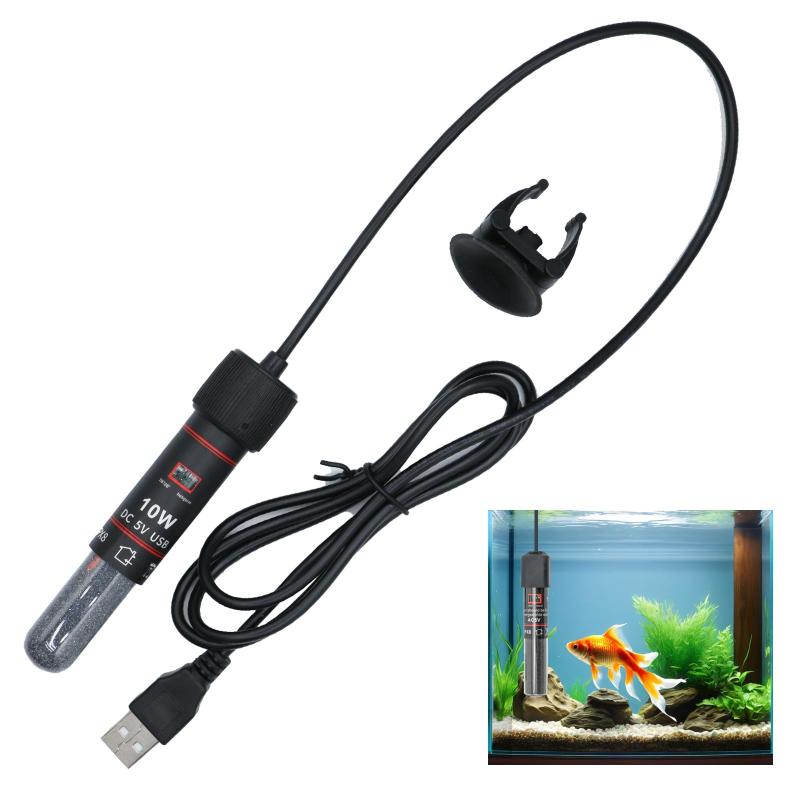 PAVIKE水槽 ヒーター水槽 ヒーター 小型 熱帯魚 ヒーター USB サーモスタット 防水、漏れ防止、操作が簡単な小型設計、水槽や小型水槽に適し