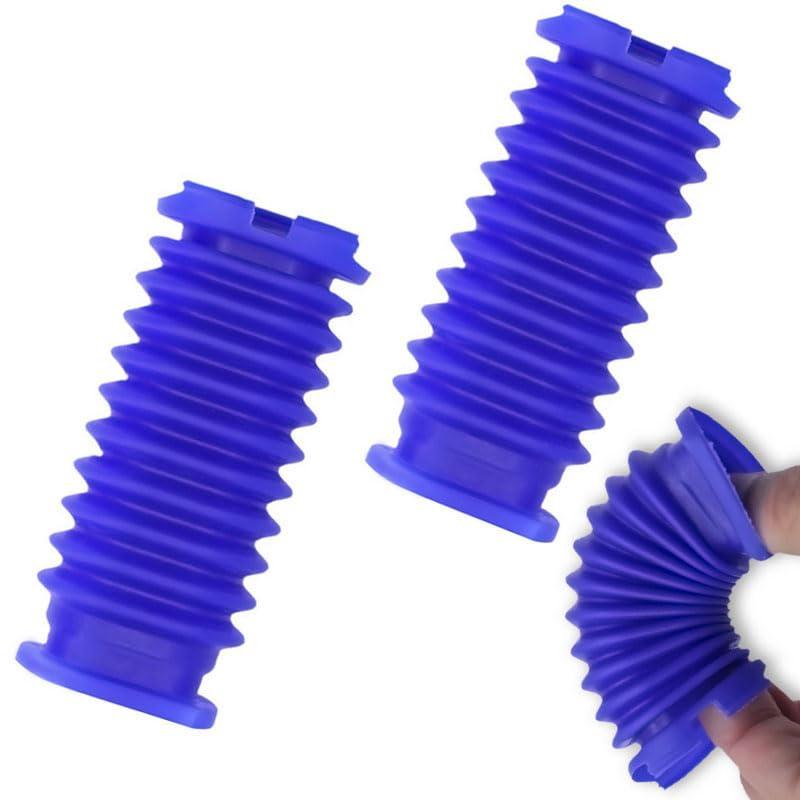 掃除機青いホース Dyson V7slim/V8slim/V10slim/V11slim/V15Detect に対応 ソフトベルベットローラーサクションヘッドの青いホースの交換部品 予備品(2枚)