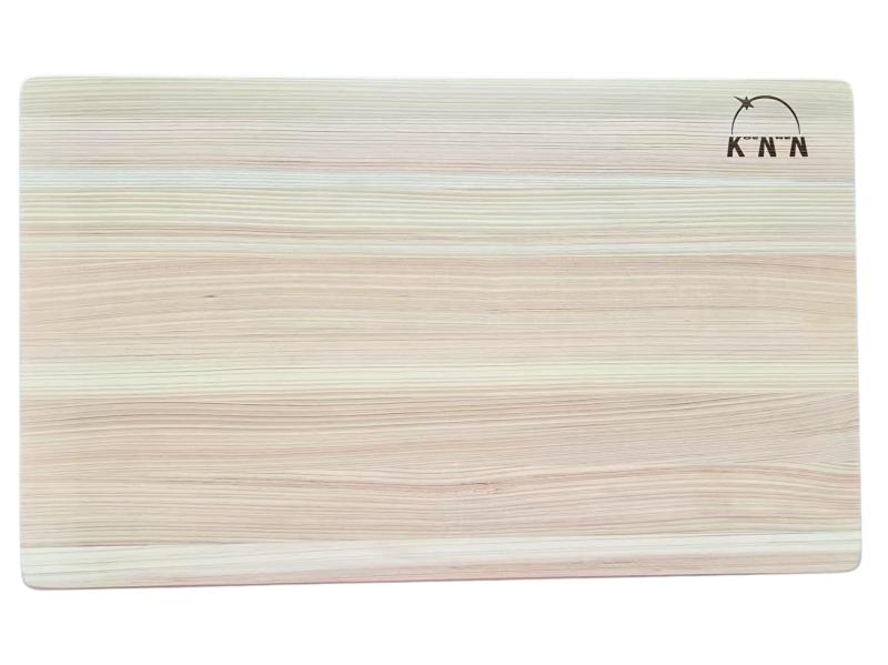 桧木（ひのき）防カビ食品グレード無垢材（むくざい）まな板 40.5cm x 24.5cm x 1.8cm
