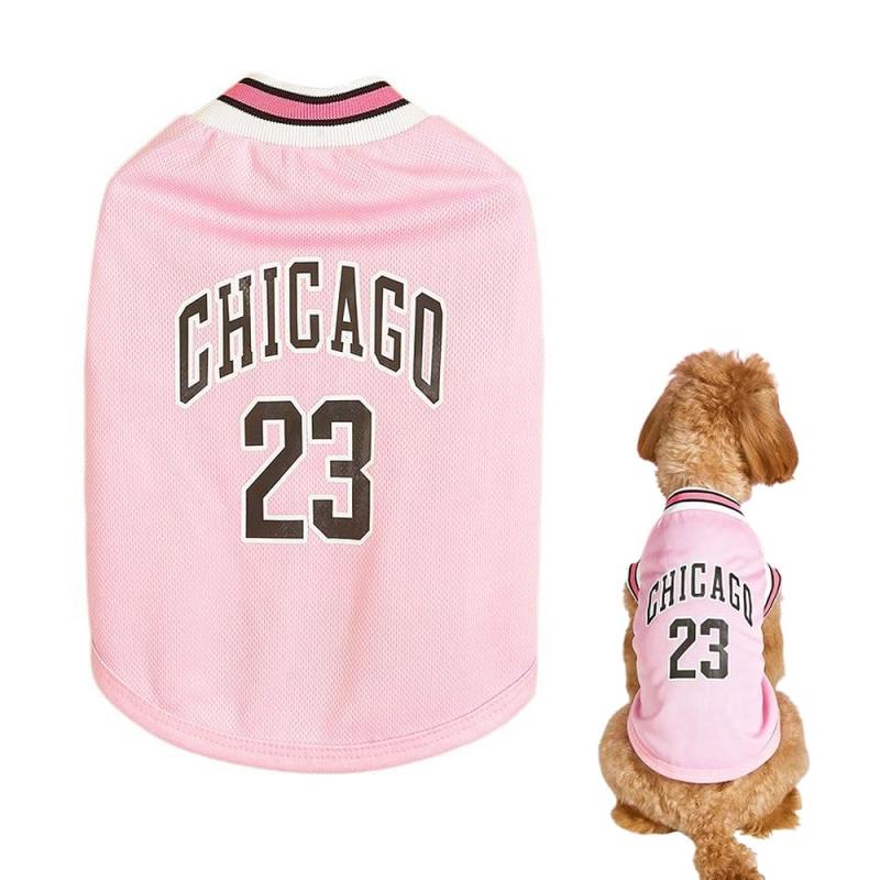 YBGGJO 犬服 犬の服 春夏用 Tシャツ 通気メッシュベスト タンクトップ 涼しい バスケットボールユニフォーム 23号 ノースリーブベスト お散歩 お出かけ ル服 スポーツ服 わんこ服 猫服 小型犬