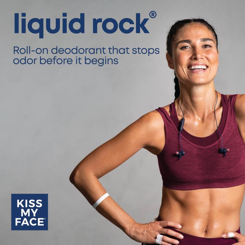 Kiss My Face Liquid Rock Roll-on Deodorant Peaceful Patchouli 90 ml (並行輸入品)