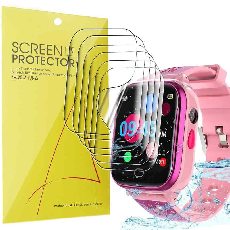Lamshaw for LULUDDM キッズスマートウォッチ 保護フィルム, 6枚組 4H硬度 TPU 保護フィルム カバー 液晶フィルム LULUDDM K21 1.44インチ スマートウォッチに対応
