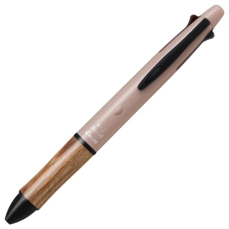 乐天商城 - PILOT 多機能筆記具 4+1ウッド 05 RL ラグーンブルー BH41FW155RL