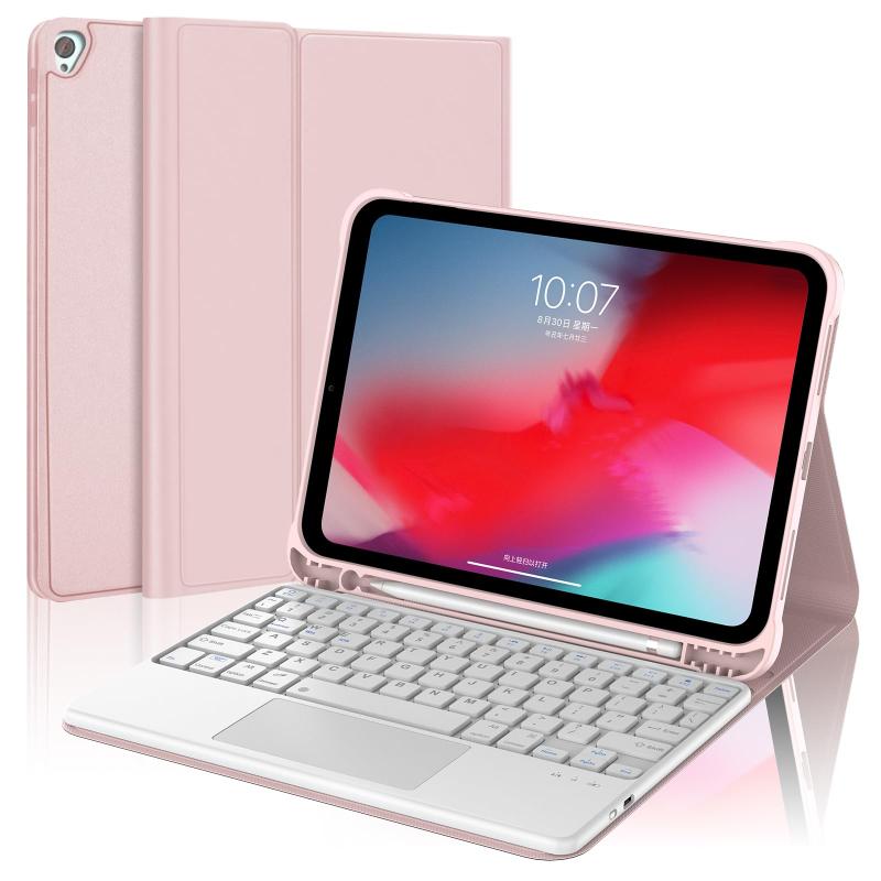 iPad Pro 12.9 キーボード付きケース 第2世代 (2017) / 第1世代 (2015) 用 耐衝撃 Bluetoothキーボードカバー iPad Pencil収納 全面保護 薄型 着脱式 多角度調整スタンド