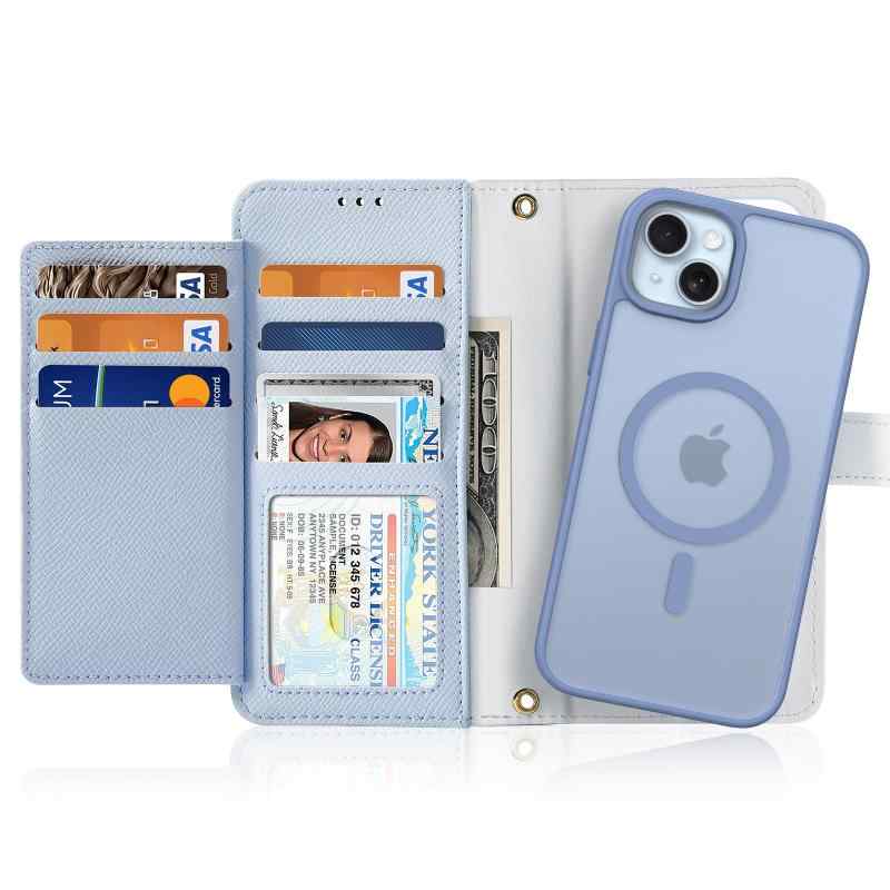 樂天商城 - 【2024新登場・2in1分離式・財布一体型】iPhone 16 手帳型ケース 2in1分離式 本革 財布一体型 ファスナー ポケット付き 取り外し自由 2way アイホン16 携帯カバー 大容量カード収納 横置きスタンド