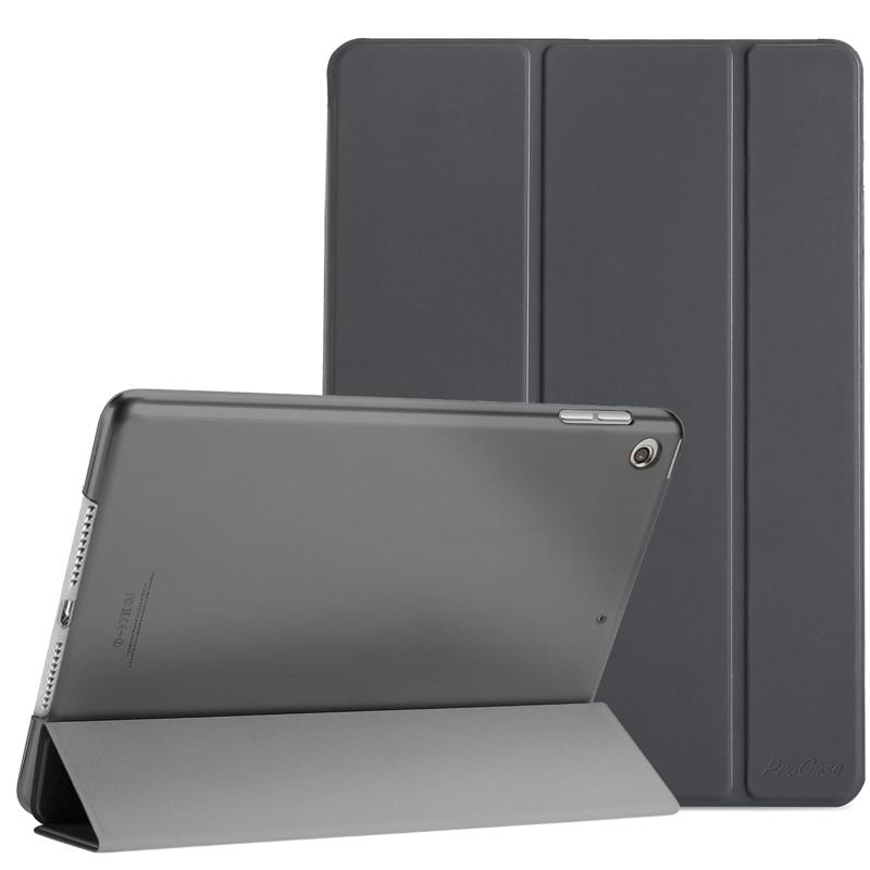 ~15 inches - ProCase iPad Mini 5 ケース オートスリープ/ウェイク機能 三つ折りスタンド スマート 超スリム フォリオ保護ケース 半透明フロスト バックカバー 対応端末：Apple iPad Mini 第5世代 2019発売 7.9" (