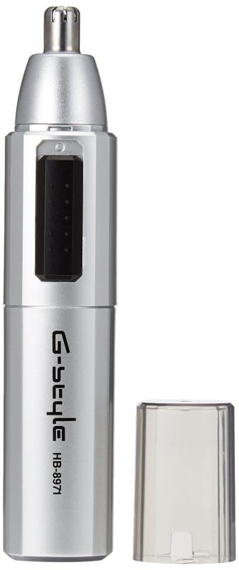 オーム電機 OHM 水洗いノーズトリマー 鼻毛カッター シルバー HB-8971