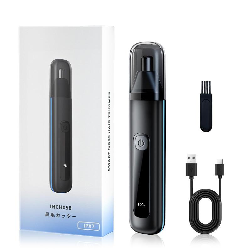 鼻毛カッターメンズレディース小型電動 鼻毛切りエチズケットカッター LCD画面 1台多役 眉毛 耳毛 切り..