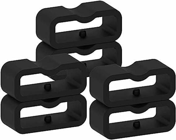 ガーミンVivosmart 3 Vivofit 3 Vivofit 4バンドストラップループファスナリングブラックゴム交換時計バンドキーパーループセキュリティホルダ保持リングVivosmart 3 トラッカー Vivofit 4（11）に対応