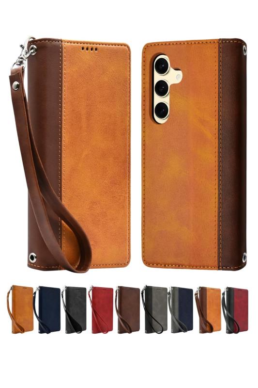 シズカウィル Galaxy S24 用 SC-51E 用 SCG25 用 SM-S921Q 用 ケース カバー 手帳型 本革調 レザーケース 1個入り(3.0)