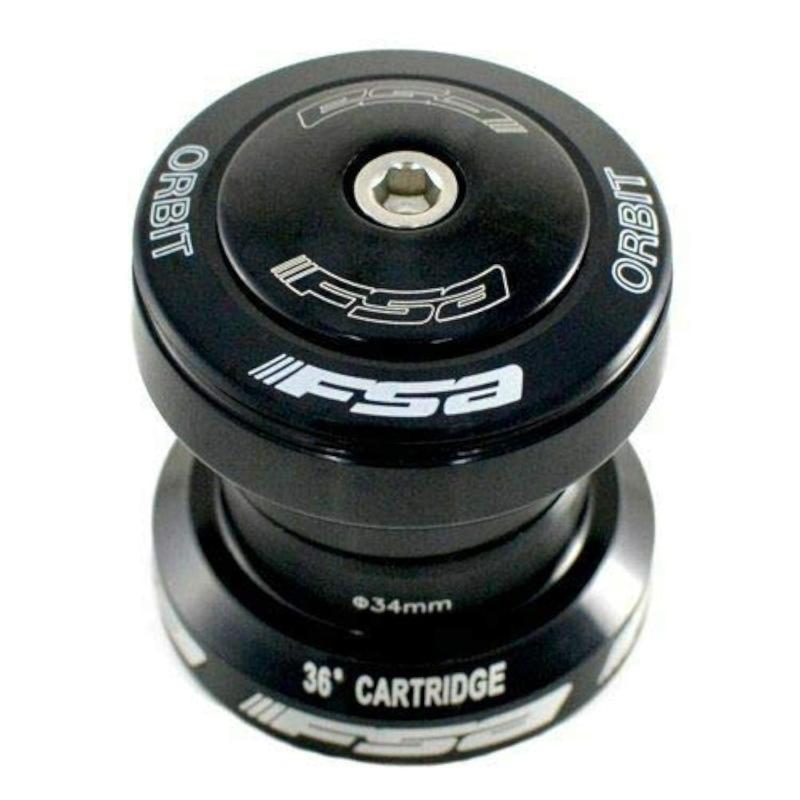 FSA NO.2N Orbit UF 1-1/8 Threadless Sealed Bearing Headset, Black, XTE1714