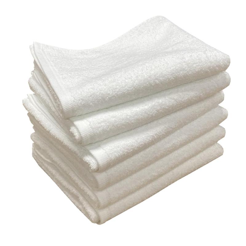 Face Towel - 泉州タオル 400匁 厚手 フェイスタオル 6枚 約34x92cm お試し 綿100% 日本製 ロングサイズ 吸水 速乾 業務用