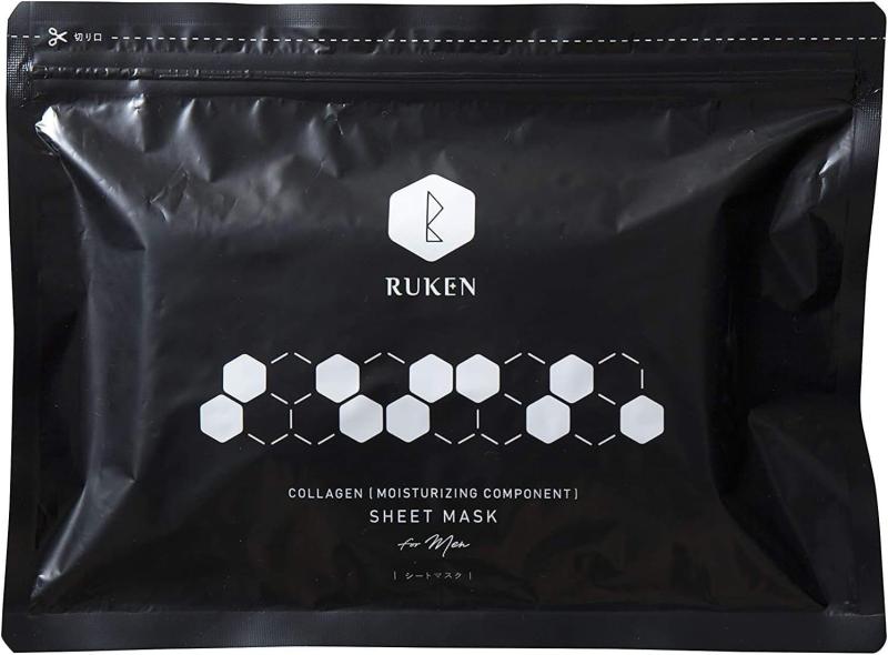 RUKEN(ルウケン) RUKEN シートマスクメンズ フェイスパック 無香料 25枚