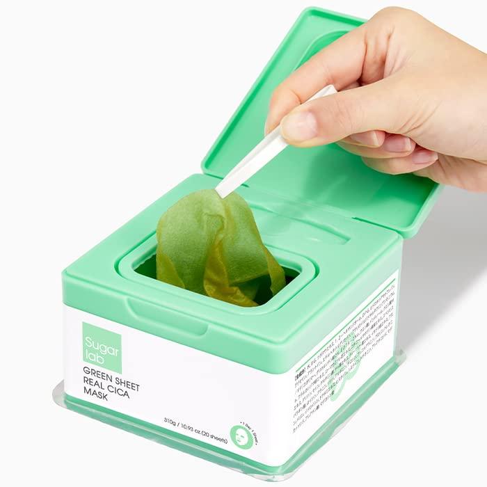 [Sugar lab] シュガーラボ リアルシカ グリーンシート デイリーマスク20枚入 310g シカを丸ごとすりお..