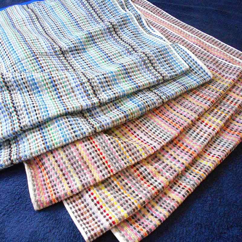 まとめ買い用バスタオル 訳あり 色柄おまかせ 残糸バスタオル5枚セット サイズ60×120cm 綿100％