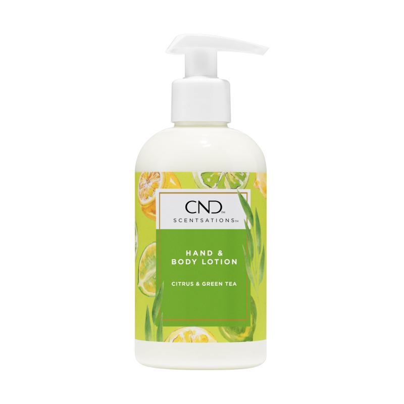 CND センセーション ハンド ボディローション シトラス グリーンティー 245ml さっぱりとしたすこやかな香り