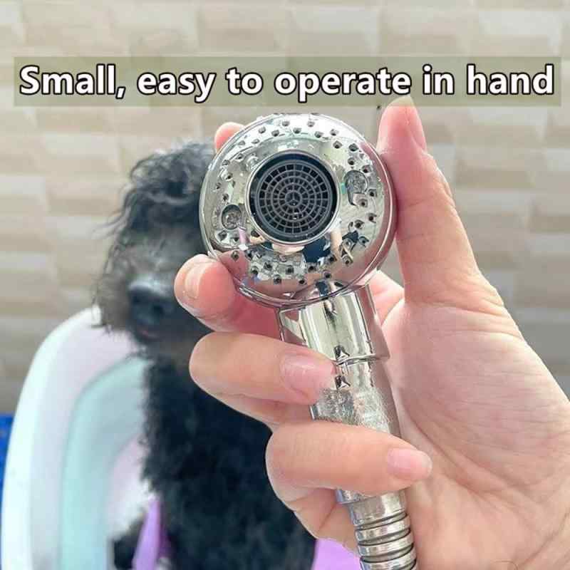 犬用シャワーヘッド、犬用シャワーアタッチメント、犬用ペットシャワーヘッド、猫、ウサギ、ペット洗濯シャワースプレー、2つのスプレーモード、犬と猫用スパ洗濯&入浴用