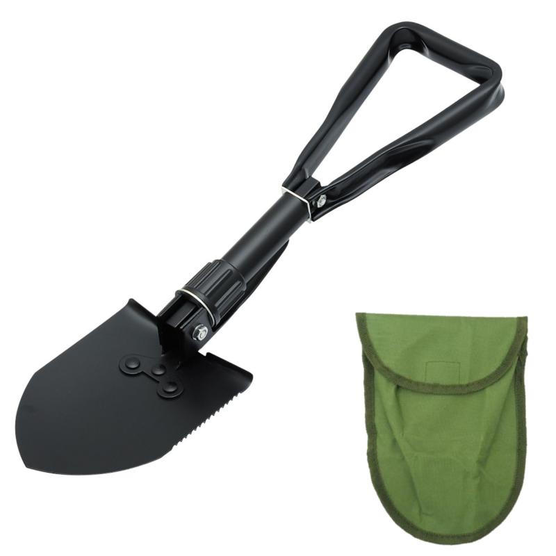 高儀(Takagi) KANUCHI OUTDOOR 3WAY ポータブルショベル 収納ケース付き 黒 ショベル 鍬 ピック 多機能 土掘り 土すくい 家庭菜園 アウトドア キャンプ レジャー 登山 防災 組み立て 折りたたみ 高儀