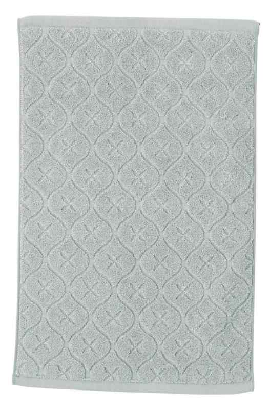 [ズブ染ジャガードバスマット] レトロクロス グレー