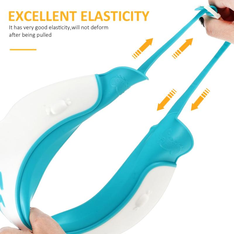 LEDMOMO ベビーシャワーキャップ 4枚セット 調節可能 恐竜デザイン キッズ用シャンプーハット 防水ヘア洗浄帽 目の保護 バスタイム適用 8.7X8.3X3.5インチ