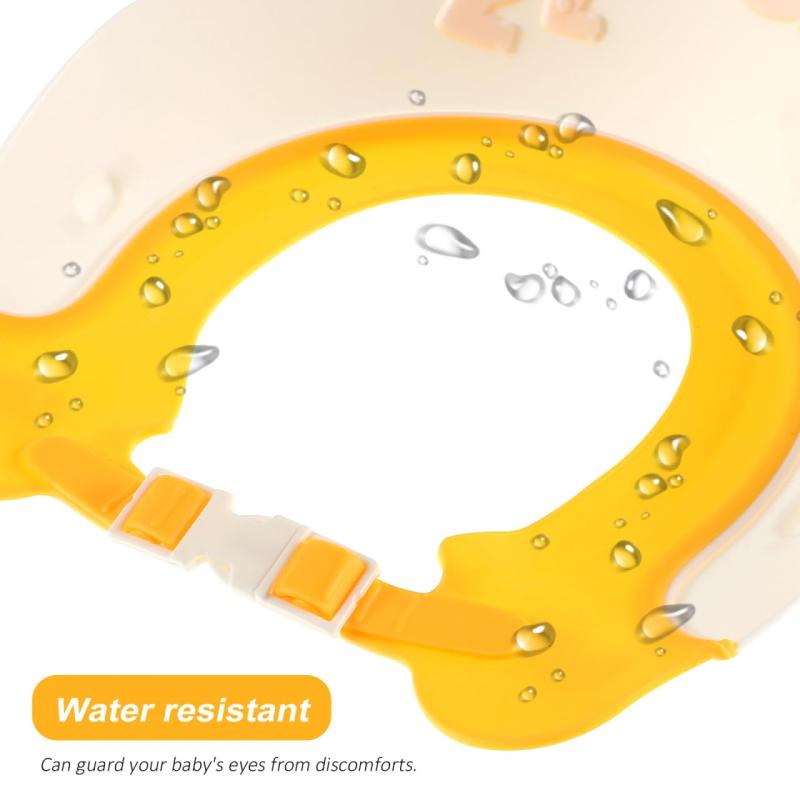 LEDMOMO ベビーシャワーキャップ 4枚セット 調節可能 恐竜デザイン キッズ用シャンプーハット 防水ヘア洗浄帽 目の保護 バスタイム適用 8.7X8.3X3.5インチ