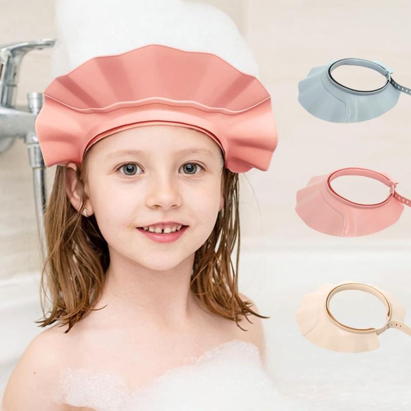 【眼科医推奨】21スピードサイズ調整可能な子供用シャワーキャップ 大人用 子供用 介護用 快適性，色違..