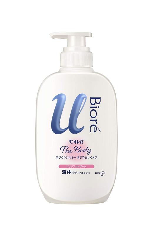 ビオレu ザ ボディ 〔 The Body 〕 液体タイプ ブリリアントブーケの香り ポンプ 480ml 「高潤滑処方の手づくりシルキー泡」