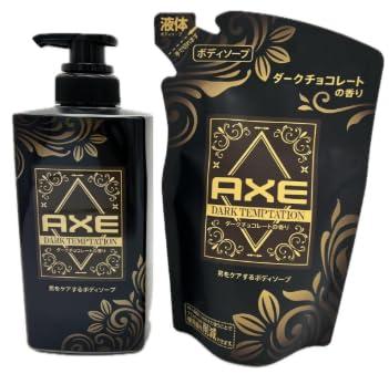 【本体＋詰替】AXE アックス ダークテンプテーション ダークチョコレートの香り ボディソープ / 本体370g ＋詰替え280g