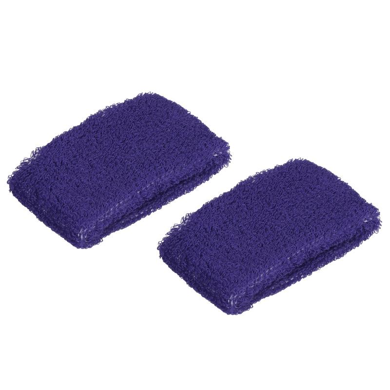 Other - PATIKIL スポーツリストバンド 8x5cm 2本 綿テリークロス 吸収性の汗止めバンド テニス 野球 エクササイズ アスレチックランニング用 パープル