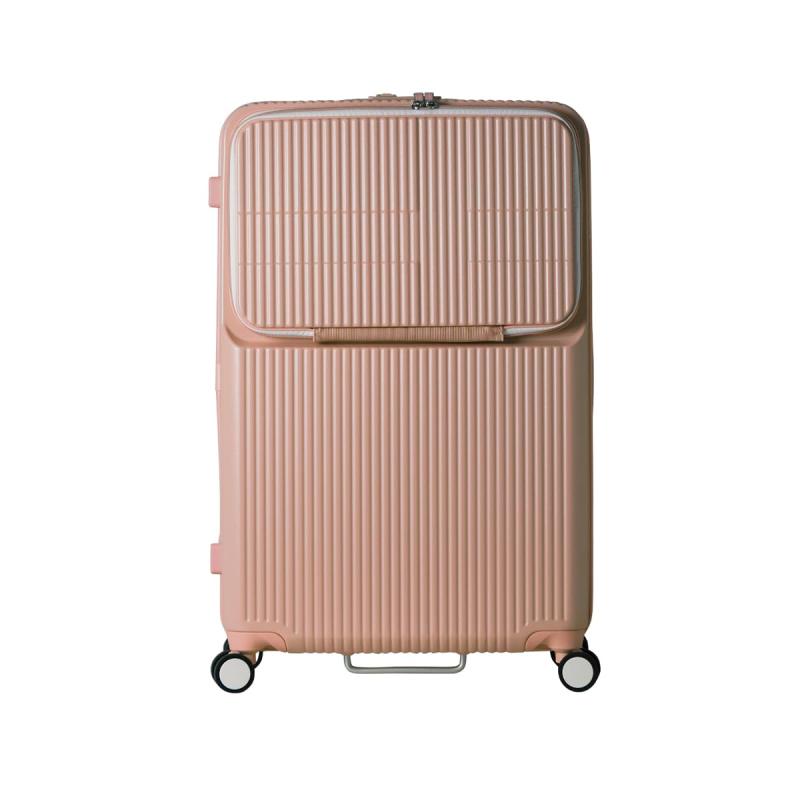 [イノベーター] スーツケース EXTREME INV90 92L Lサイズ 軽量 ジッパーキャリーケース キャリーバッグ フロントオープン MELLOW PINK