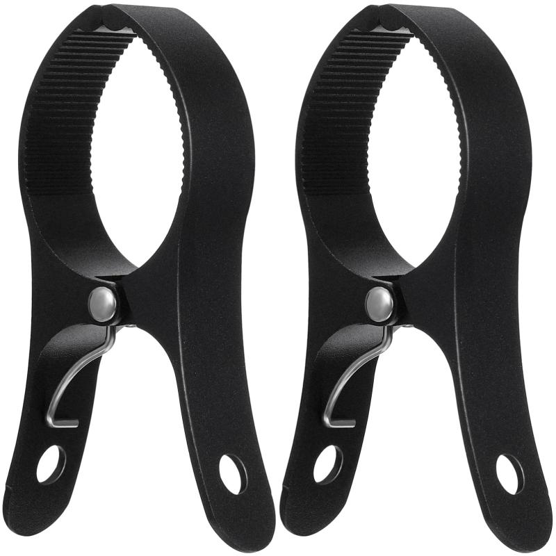 NOLITOY 2個セット 大型アルミ合金洗濯バサミ 衣類乾燥クリップ キルトクリップ ビーチタオル固定 滑り止め付き 風防 ポール 物干し用 軽量耐久