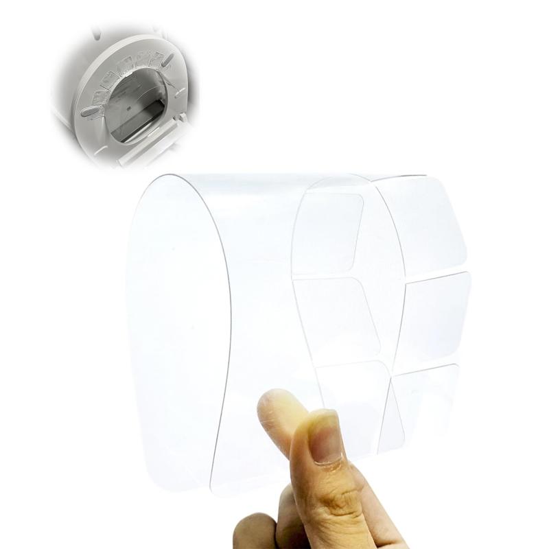 PAVIKE すきま汚れ防止(2個セット)尿はね防止トイレ 便座スプラッシュガード おしっこガード トイレ すきま汚れ防止テープ 尿こぼれ対策床 便座裏 粘着性尿デフレクター 約25.5*10cm 透明色 強